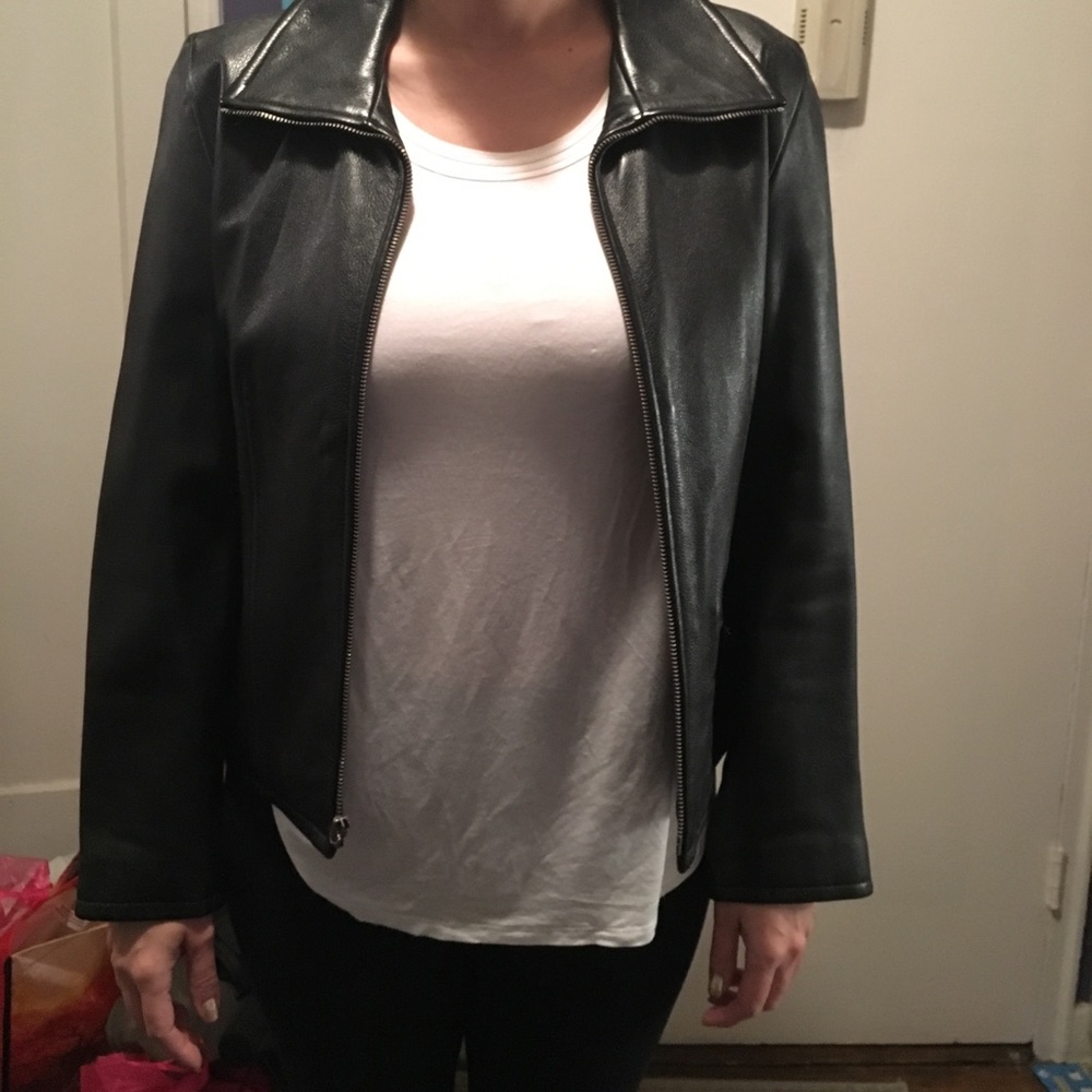 Vintage Kenneth Cole cropped leather jacket sz S/6